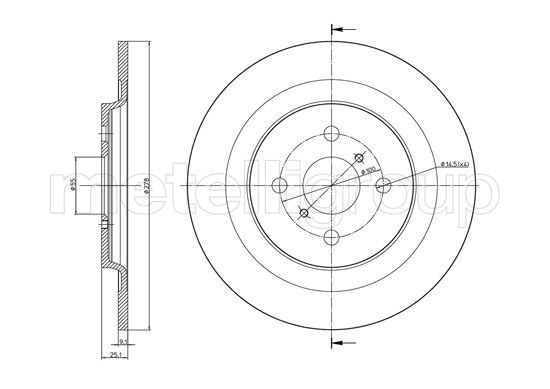 METELLI Bremsscheibe