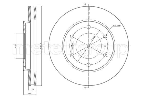 METELLI Bremsscheibe