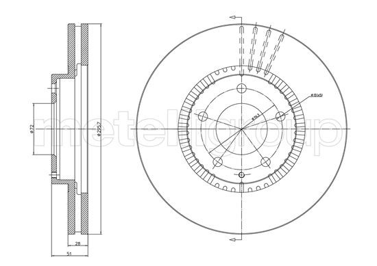 METELLI Bremsscheibe