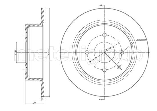 METELLI Bremsscheibe
