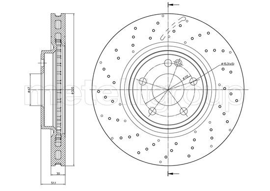 METELLI Bremsscheibe
