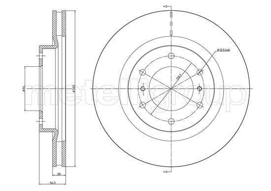 METELLI Bremsscheibe