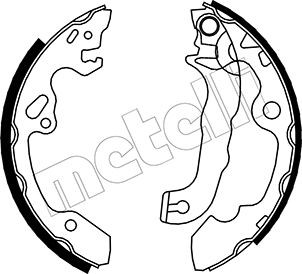 METELLI Bremsbackensatz