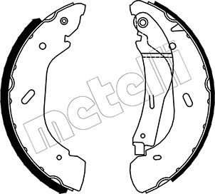 METELLI Bremsbackensatz