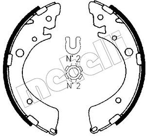 METELLI Bremsbackensatz