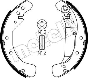 METELLI Bremsbackensatz
