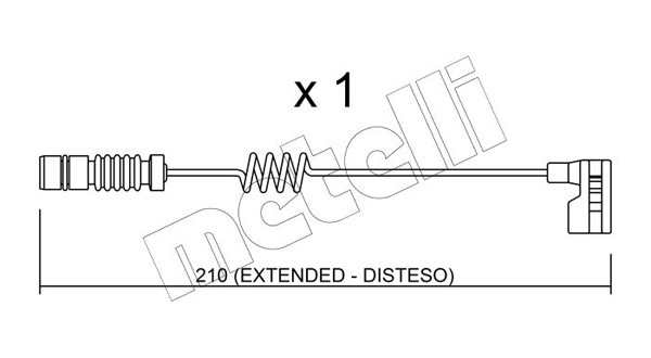 METELLI Warnkontakt, Bremsbelagverschleiß
