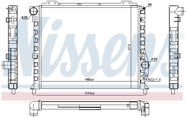 NISSENS Kühler, Motorkühlung