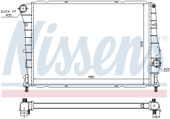 NISSENS Kühler, Motorkühlung