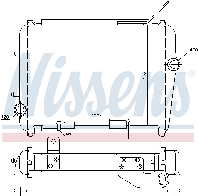 NISSENS Kühler, Motorkühlung