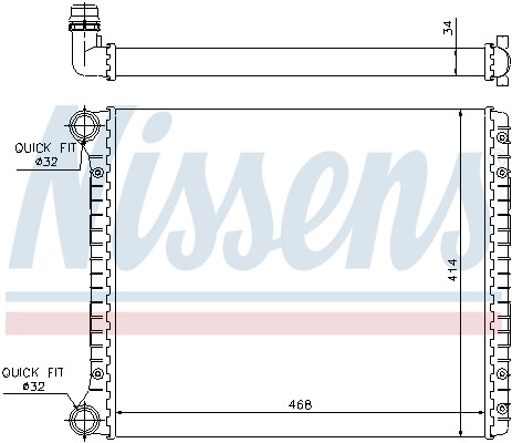 NISSENS Kühler, Motorkühlung