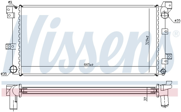 NISSENS Kühler, Motorkühlung