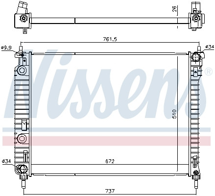 NISSENS Kühler, Motorkühlung