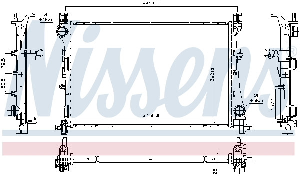 NISSENS Kühler, Motorkühlung