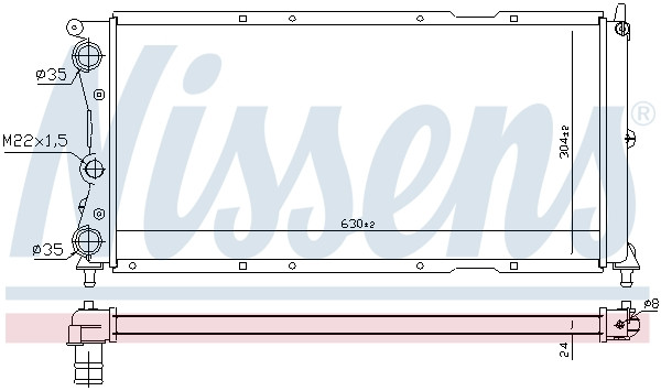 NISSENS Kühler, Motorkühlung