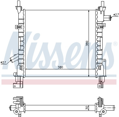 NISSENS Kühler, Motorkühlung