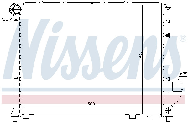NISSENS Kühler, Motorkühlung