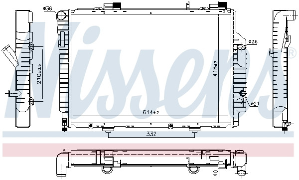 NISSENS Kühler, Motorkühlung