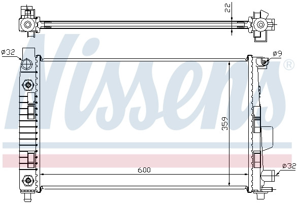 NISSENS Kühler, Motorkühlung