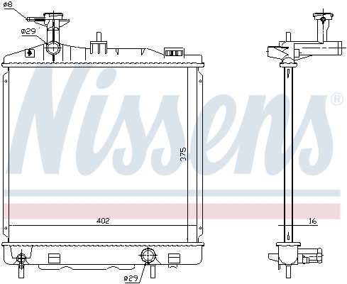 NISSENS Kühler, Motorkühlung