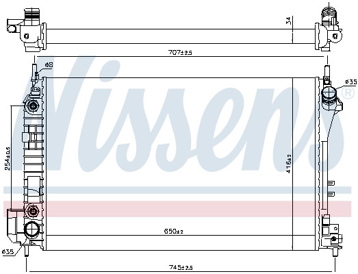NISSENS Kühler, Motorkühlung