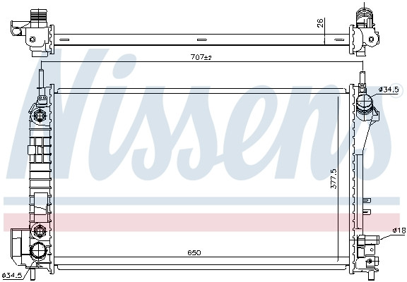NISSENS Kühler, Motorkühlung