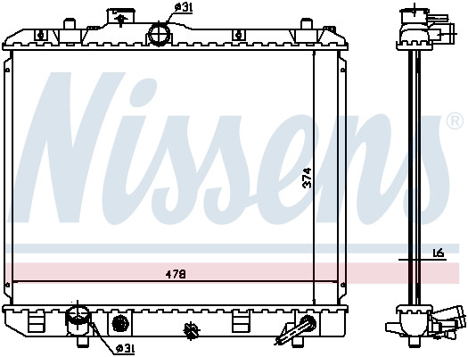 NISSENS Kühler, Motorkühlung