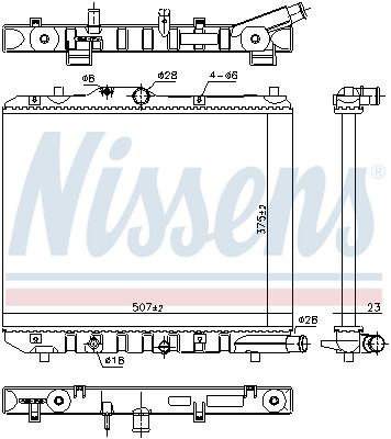 NISSENS Kühler, Motorkühlung