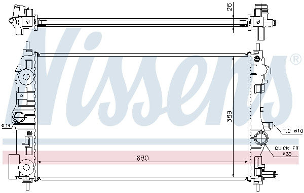 NISSENS Kühler, Motorkühlung