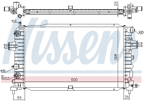 NISSENS Kühler, Motorkühlung