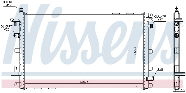 NISSENS Kühler, Antriebsbatterie