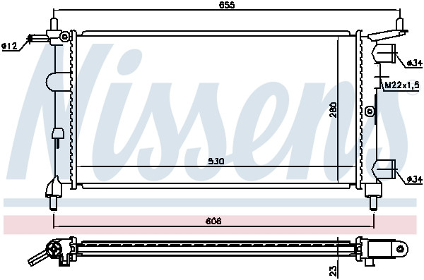 NISSENS Kühler, Motorkühlung