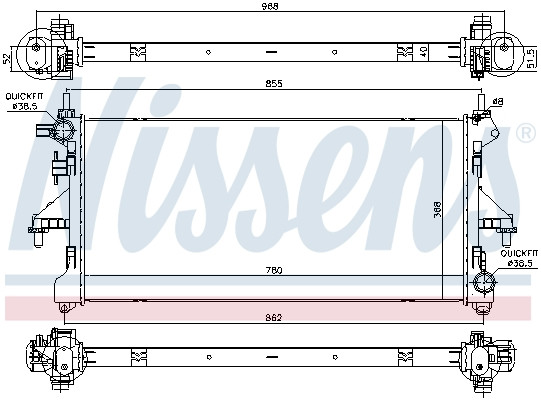 NISSENS Kühler, Motorkühlung