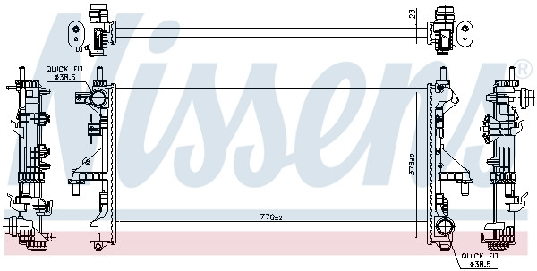 NISSENS Kühler, Motorkühlung