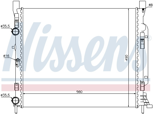 NISSENS Kühler, Motorkühlung