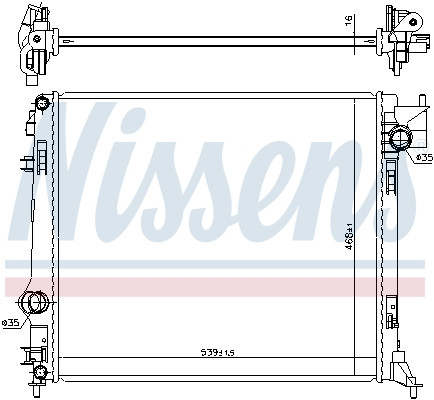 NISSENS Kühler, Motorkühlung