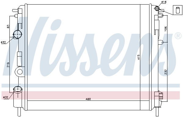 NISSENS Kühler, Motorkühlung