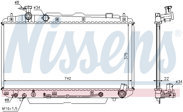 NISSENS Kühler, Motorkühlung