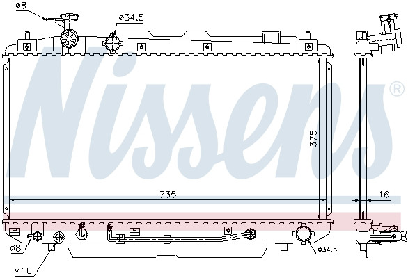 NISSENS Kühler, Motorkühlung