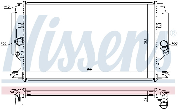 NISSENS Kühler, Motorkühlung