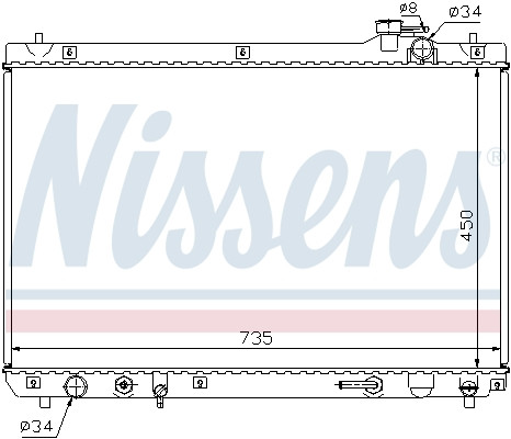 NISSENS Kühler, Motorkühlung