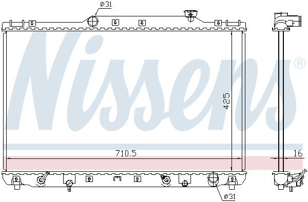 NISSENS Kühler, Motorkühlung