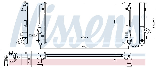NISSENS Kühler, Motorkühlung