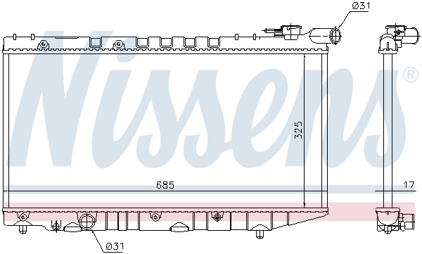 NISSENS Kühler, Motorkühlung