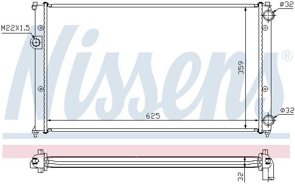 NISSENS Kühler, Motorkühlung