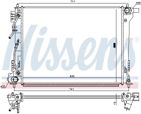 NISSENS Kühler, Motorkühlung