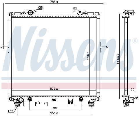 NISSENS Kühler, Motorkühlung