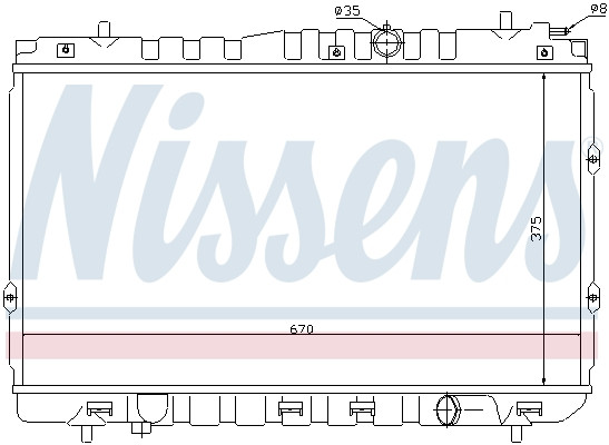 NISSENS Kühler, Motorkühlung