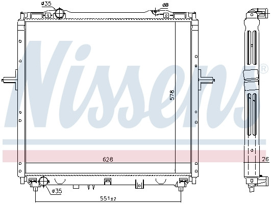 NISSENS Kühler, Motorkühlung