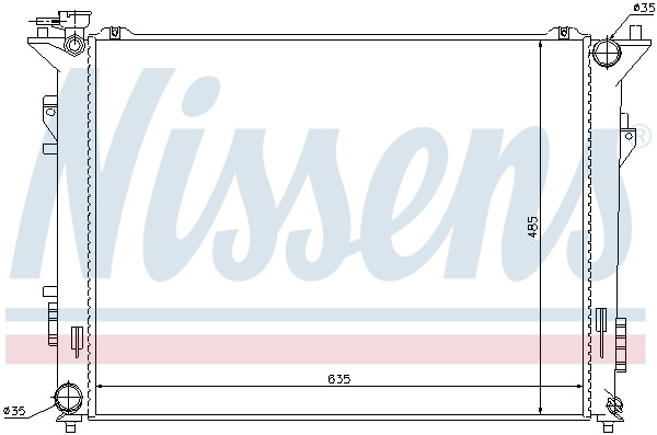 NISSENS Kühler, Motorkühlung